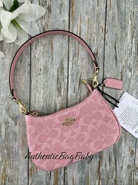 Coach Teri Mini Crossbody Bag
In Signature Pink Denim Purse